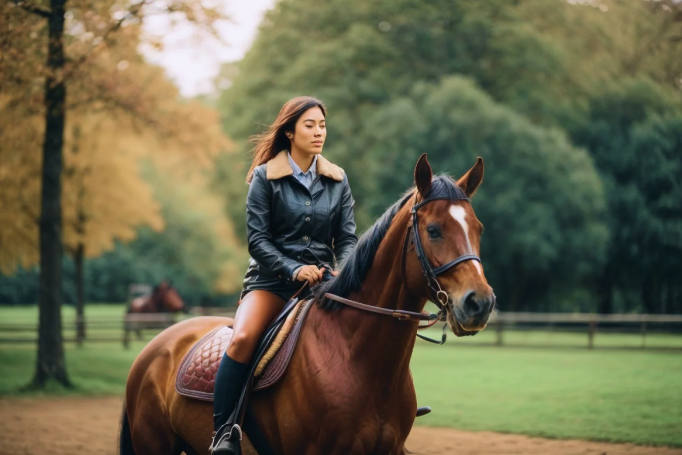 Horse riding activity at Veda Adventures Park